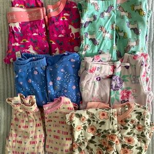 Girls size 6 pajamas lot
